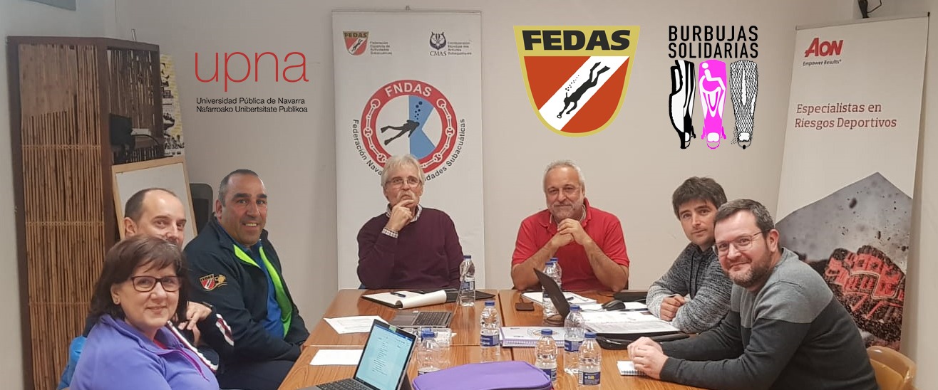Encuentro entre la Federaci&oacute;n Espa&ntilde;ola y Navarra de Actividades Subacu&aacute;ticas para impulsar la creaci&oacute;n de un proyecto pionero de Buceo Adaptado
